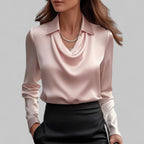 Scarlett | Women’s Elegant Long Sleeve Satin Blouse
